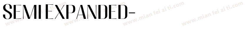 Semi Expanded字体转换